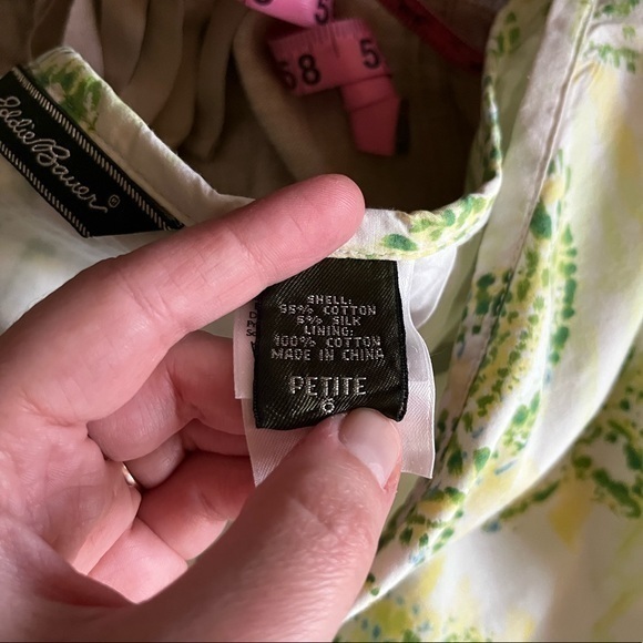 Eddie Bauer White Floral Print Tiered Midi Skirt Size 6 - Picture 7 of 13